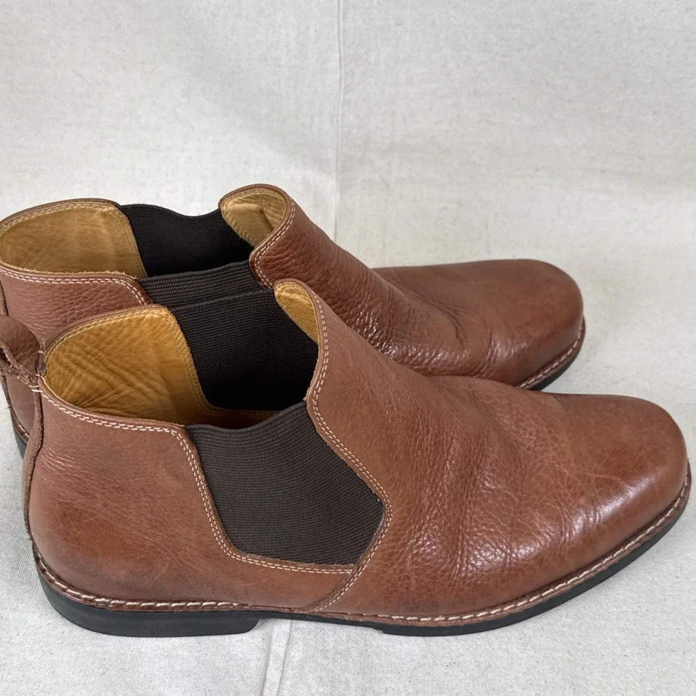 SANDRO Sandro Moscoloni Boots Mens 10. D Casual Chelsea Boot 28003 Brown Leather